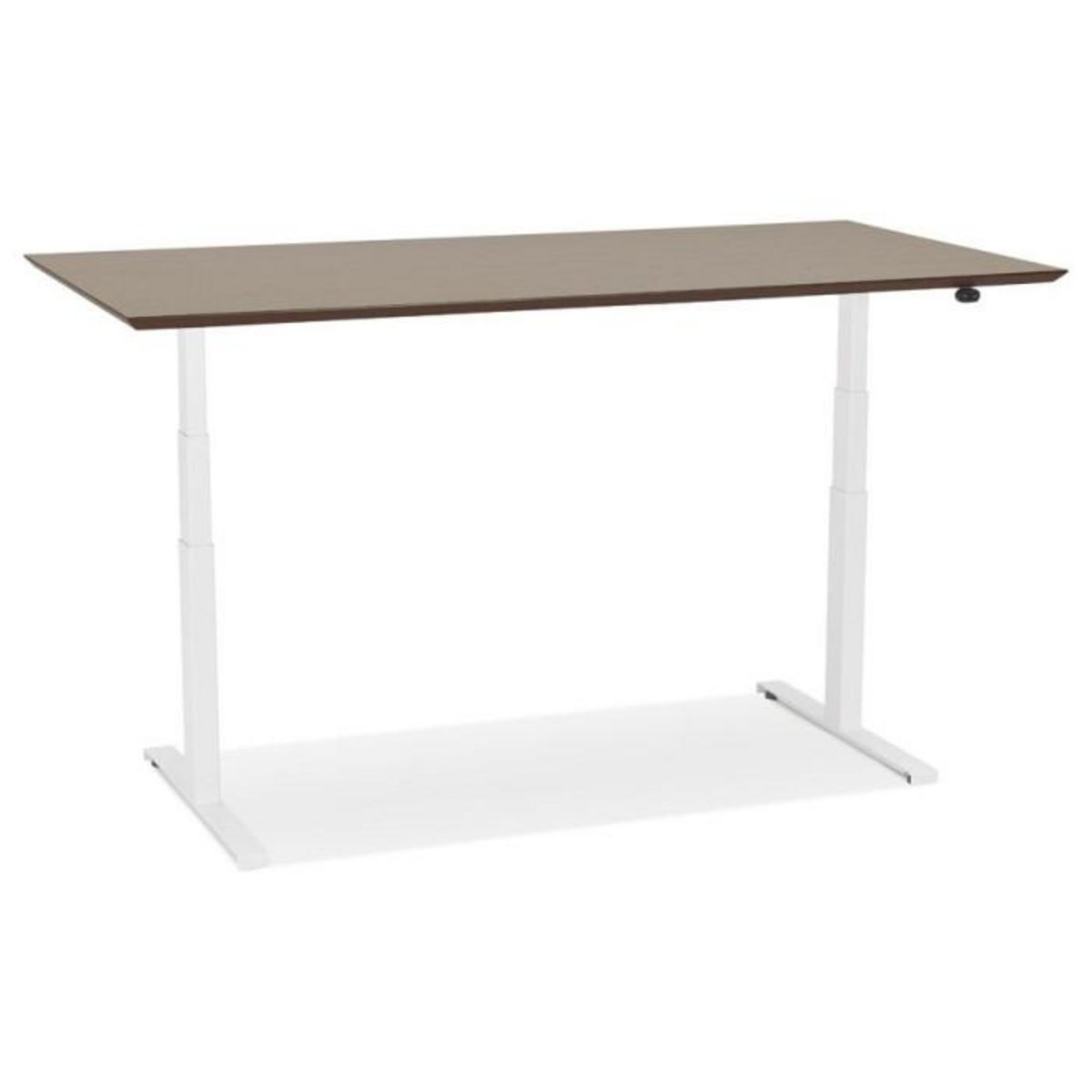 Paris Prix Bureau Électronique Ergonomique  Kio  180cm Noyer & Blanc