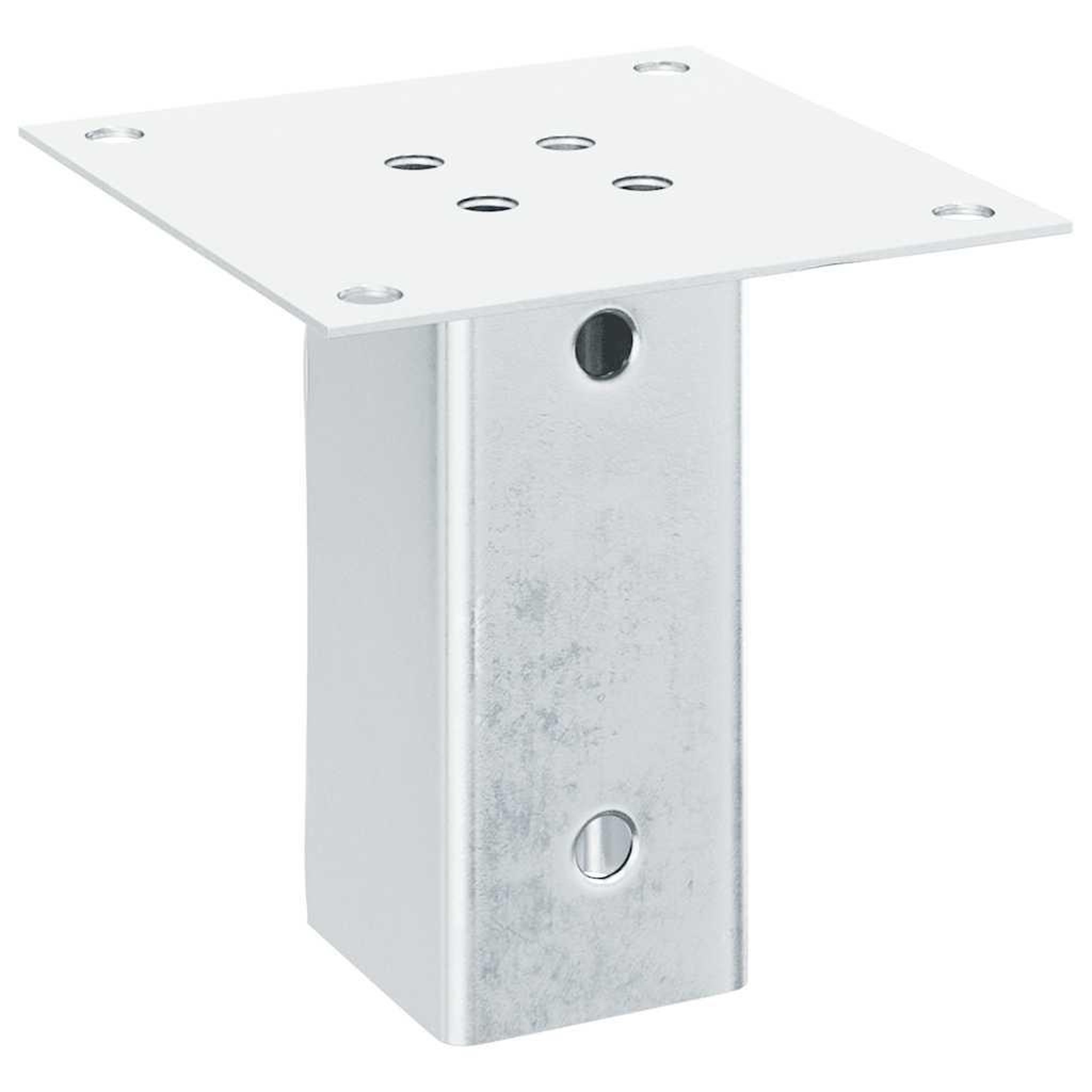 Voir la diapositive 5 : VIDAXL Bases de poteau carrees 12 pcs argent 71x71 mm acier galvanise