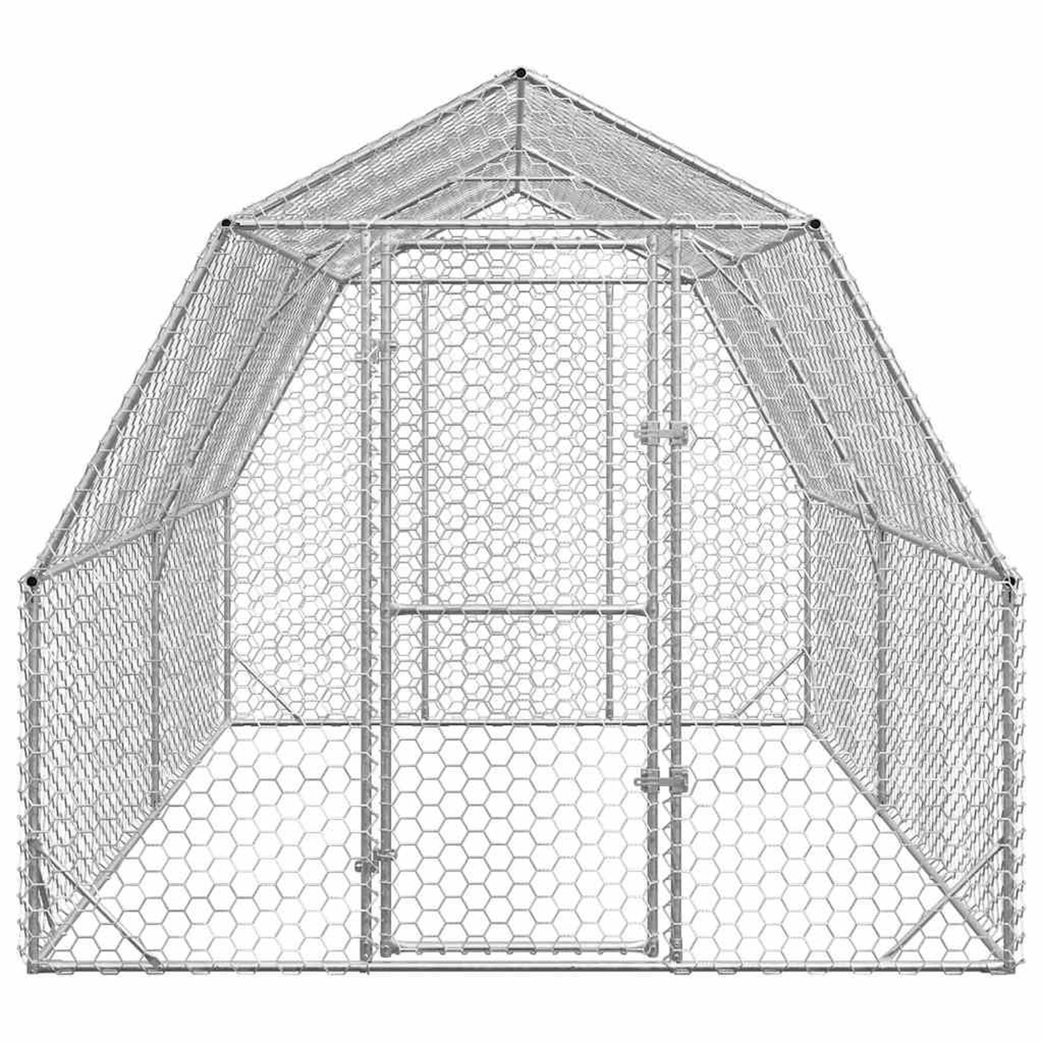 Voir la diapositive 3 : VIDAXL Poulailler 2,5x4x2,25 m acier galvanise
