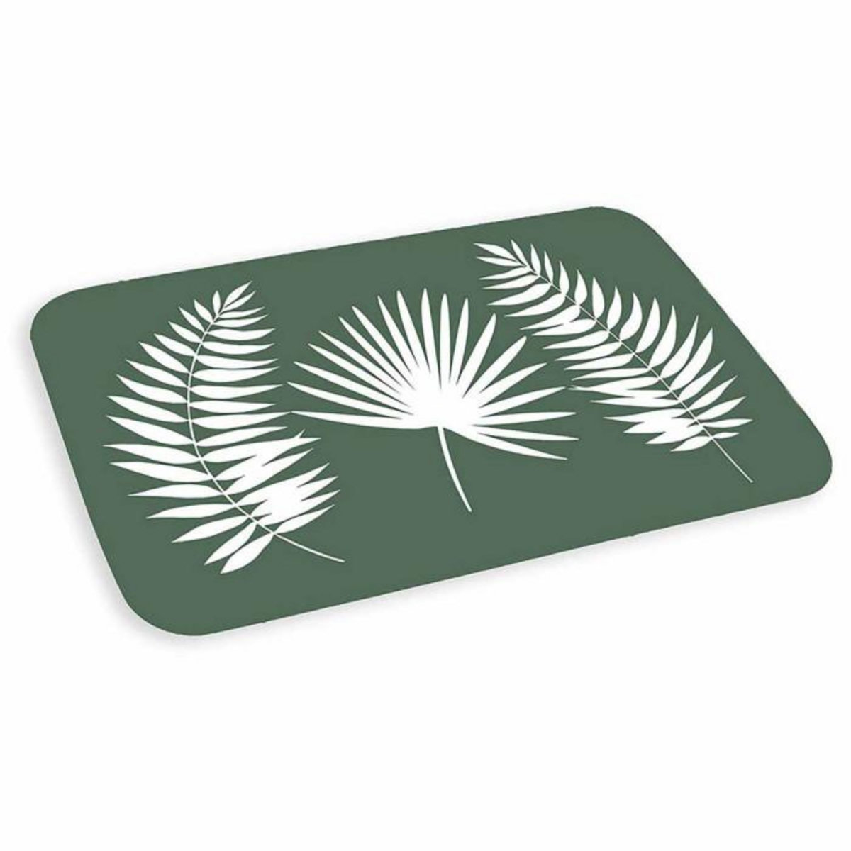 Paris Prix Tapis de Bain Imprimé  Jungly  45x75cm Vert