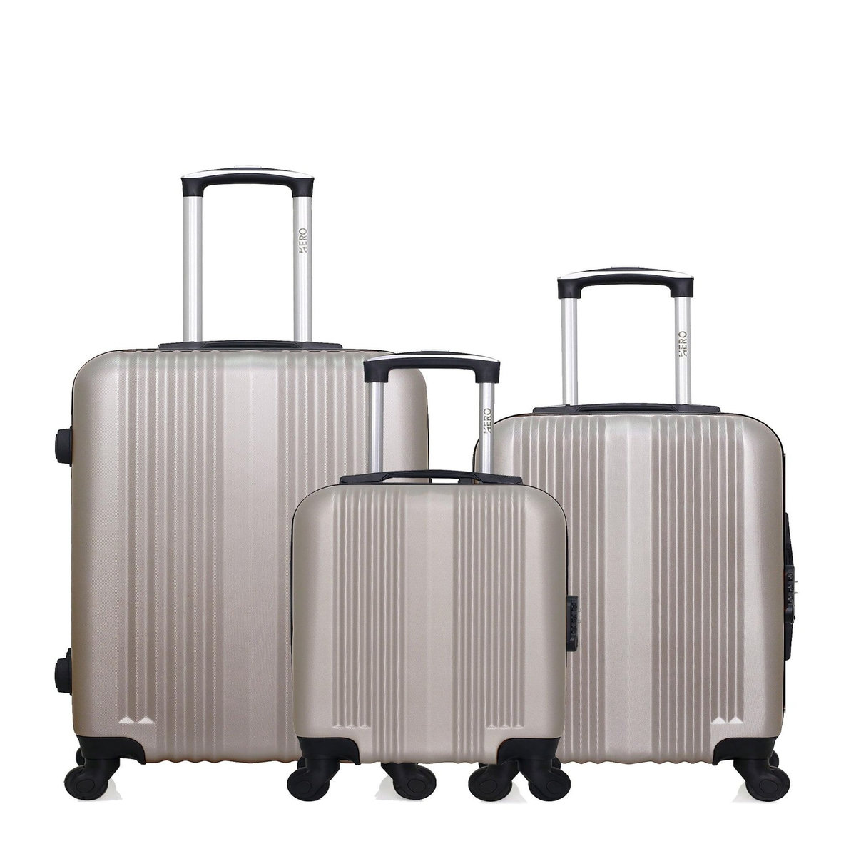 HERO HERO - Lot de 3 - Valise Weekend, valise cabine et valise cabine XXS LIPARI