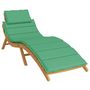 Voir la diapositive 2 : VIDAXL Coussin de chaise longue vert 186x58x3 cm tissu oxford