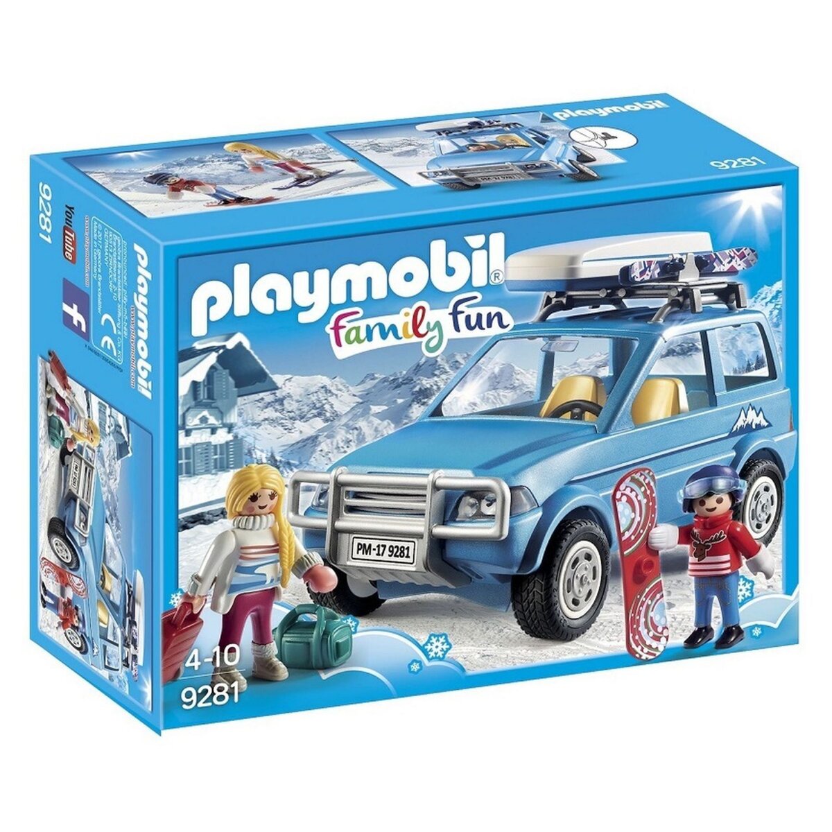 PLAYMOBIL 9281 - Family Fun - Voiture de montagne coffre 