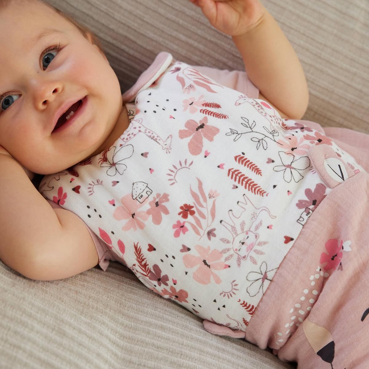 Petit Béguin Gigoteuse TOG 2 en gaze de coton Petit Safari