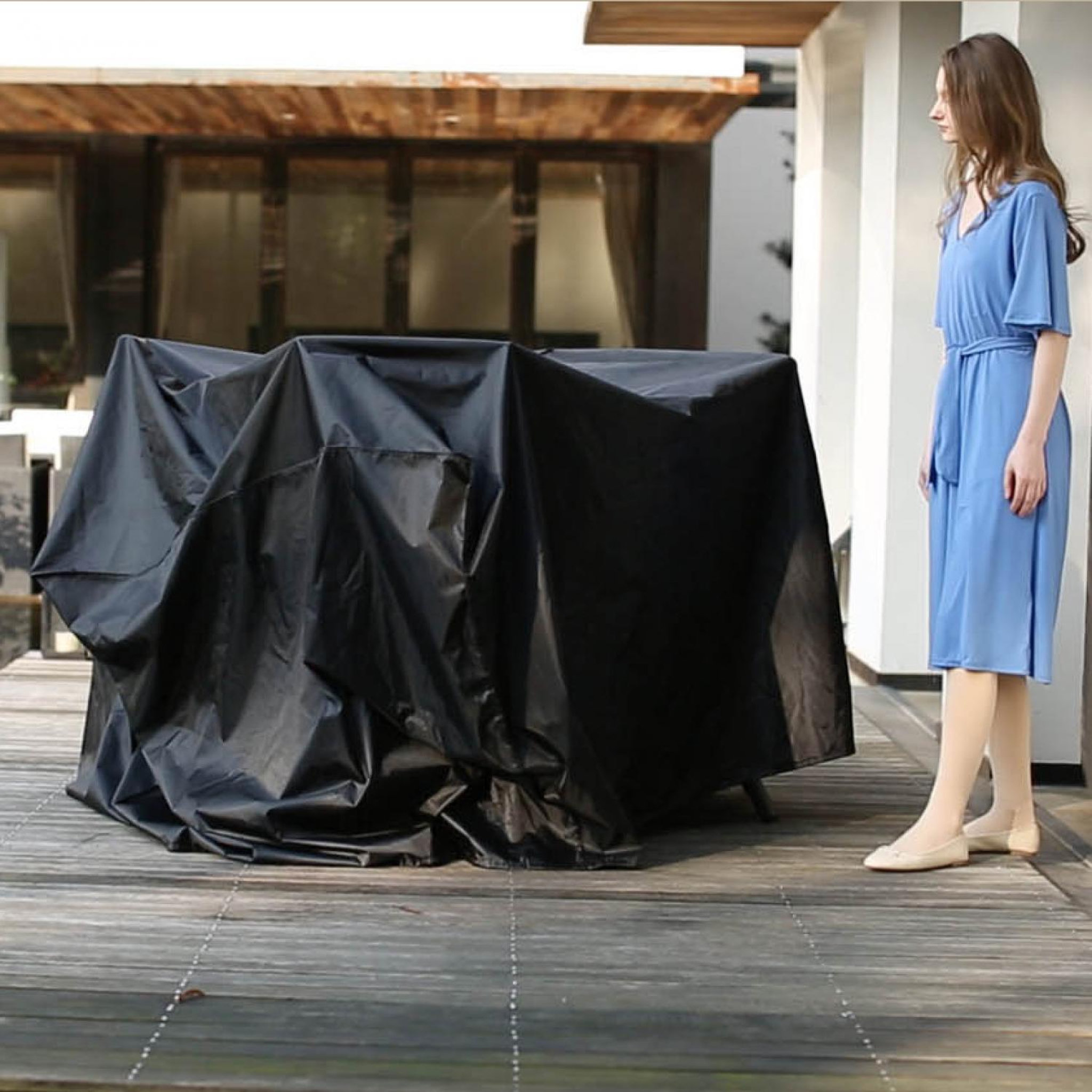 Voir la diapositive 4 : CONCEPT USINE Housse de protection pour salon de jardin 200 x 140 x 105 cm obal