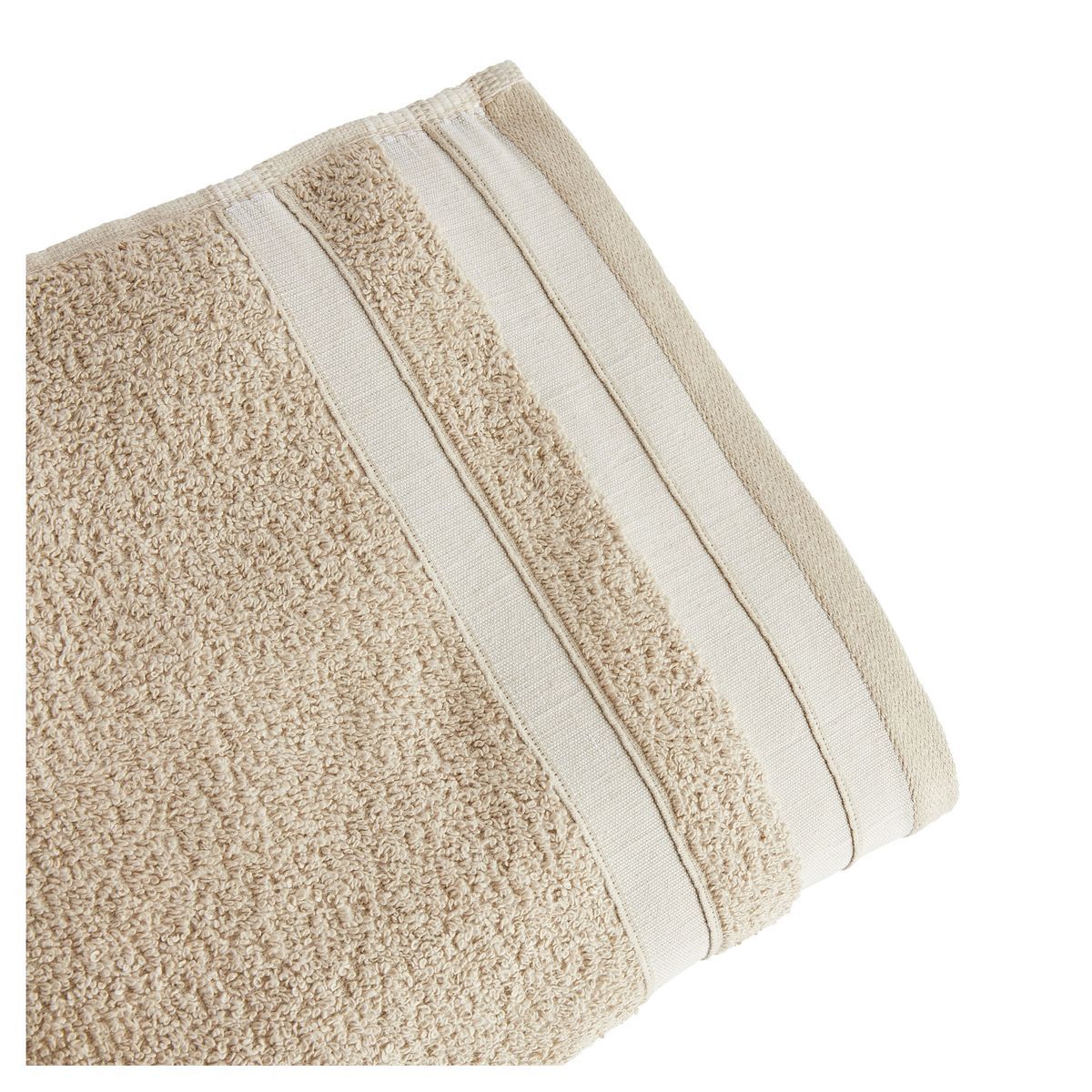 ACTUEL Serviette de toilette unie en polycoton recyclé 450 gsm