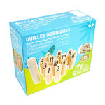 MGM Jeu de 12 quilles nordique avec lanceur