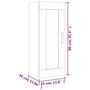 Voir la diapositive 6 : VIDAXL Armoire murale Noir 35x34x90 cm Bois d'ingenierie