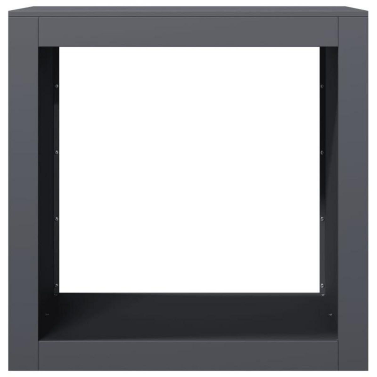 VIDAXL Portant de bois de chauffage anthracite 60x40x60 cm acier