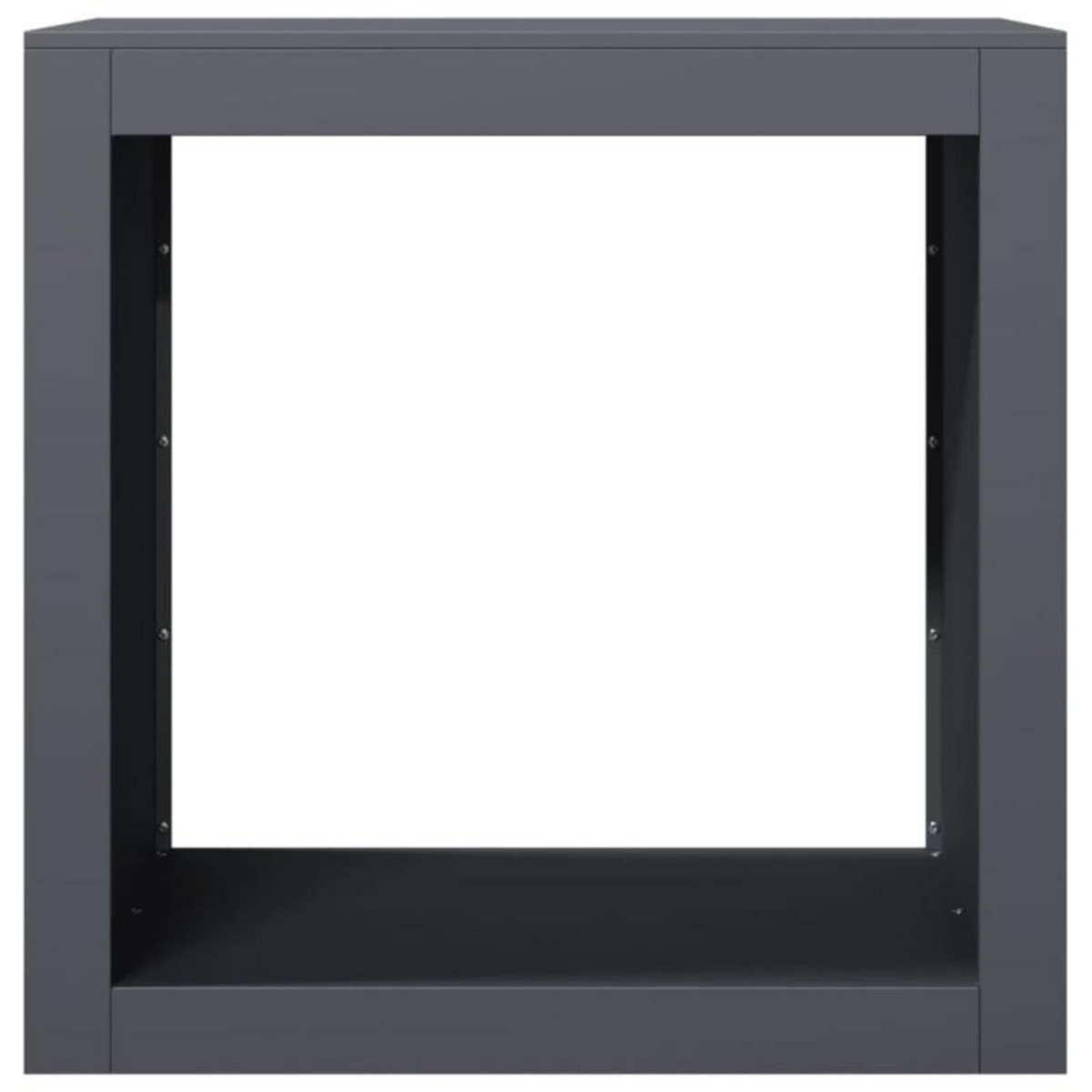 VIDAXL Portant de bois de chauffage anthracite 60x40x60 cm acier