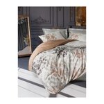 GENERIQUE Parure de lit - 129CTN64855 - 1 housse de couette 220 x 240 cm + 2 taies d'oreiller 60 x 60 cm - Satiné 100% coton - Gris