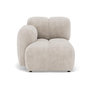 Voir la diapositive 1 : LISA DESIGN Grace - module d'assise gauche en velours texturé