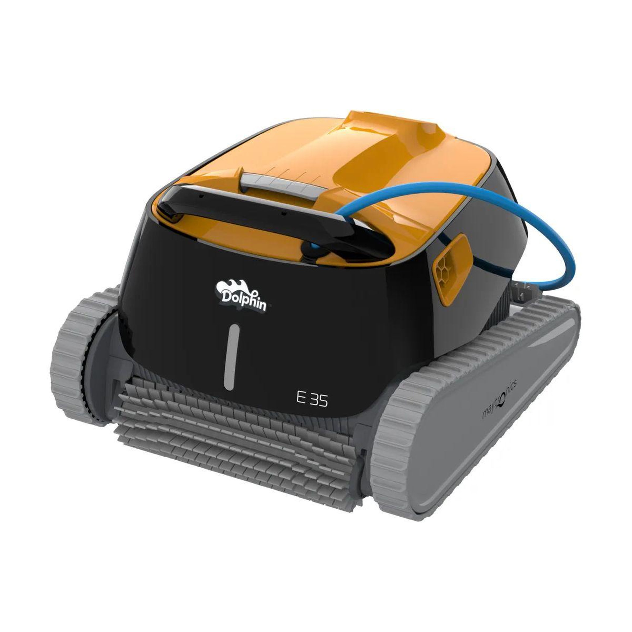 Dolphin Robot piscine e35 filaire - fond, parois, ligne d'eau - caddy de transport