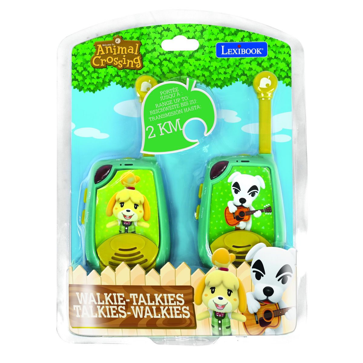 Lexibook Talkie-Walkies Animal Crossing portée 2km fonction morse