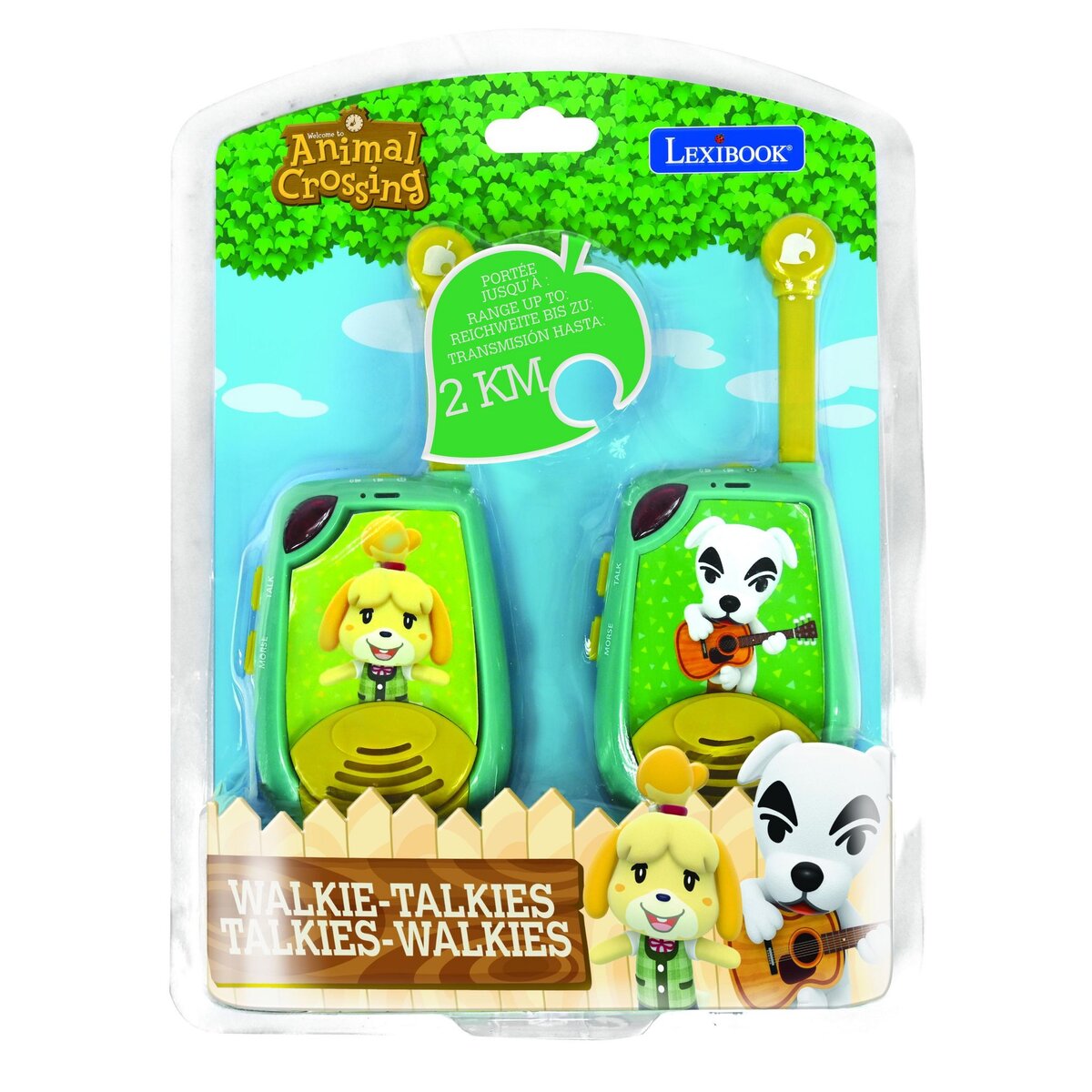Lexibook Talkie-Walkies Animal Crossing portée 2km fonction morse