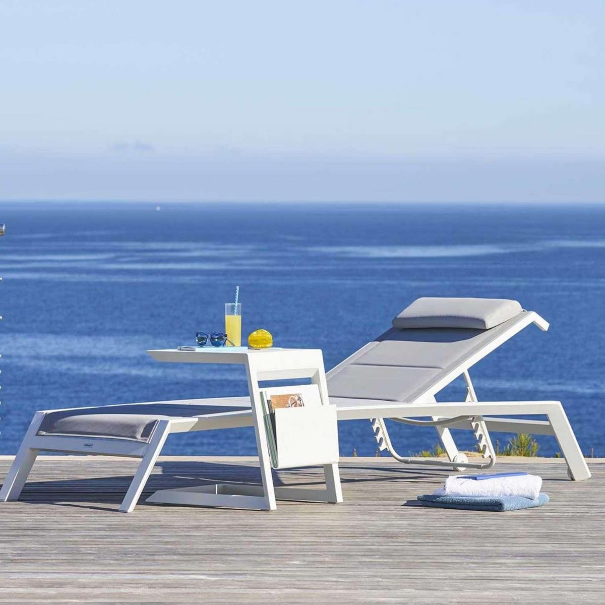 HESPERIDE Transat Allure en aluminium avec roues