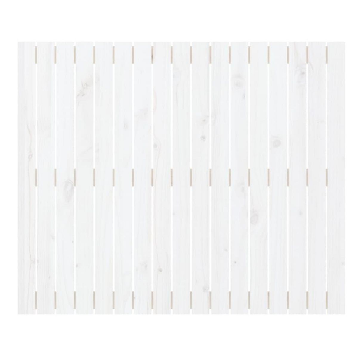 VIDAXL Tete de lit murale Blanc 108x3x90 cm Bois massif de pin