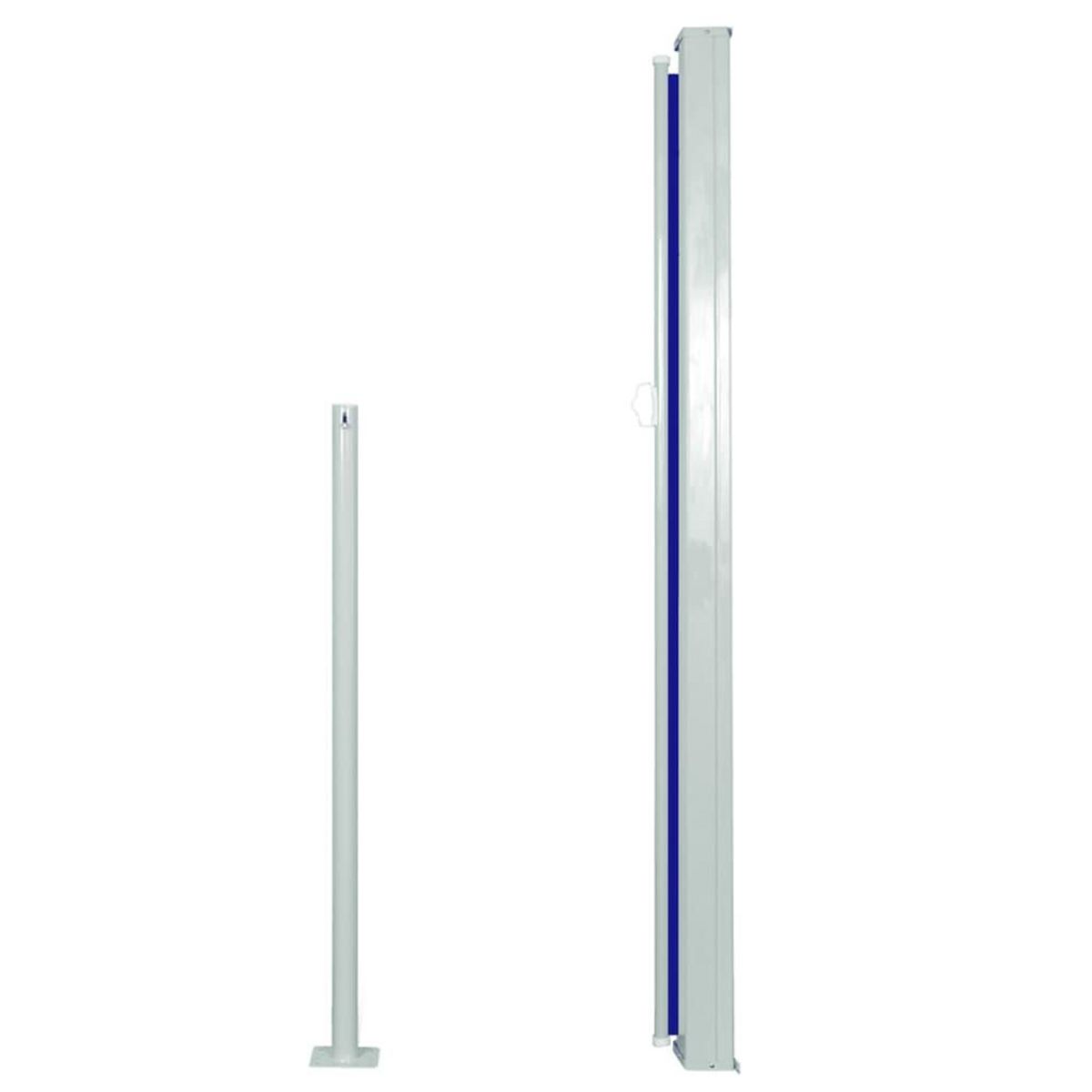 VIDAXL Auvent lateral retractable de patio 140x300 cm Bleu