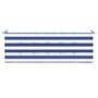 Voir la diapositive 3 : VIDAXL Coussin de banc de jardin rayures bleues et blanches 150x50x3cm