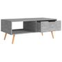Voir la diapositive 5 : VIDAXL Table basse Gris beton 100x49,5x43 cm Bois d'ingenierie