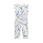 Petit Béguin Combinaison bébé en gaze de coton Tiana. Coloris disponibles : Beige