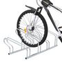 Voir la diapositive 2 : VIDAXL Support de vélo au sol autoportant pour 4 vélos acier galvanisé