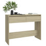 Voir la diapositive 3 : VIDAXL Table console chene sonoma 100x35x76,5 cm bois d'ingenierie