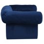 Voir la diapositive 5 : VIDAXL Canape pour chien avec tiroir Bleu 75x50x38 cm Peluche