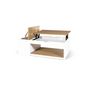 Voir la diapositive 3 : Table basse plateau relevable et coffre de rangement L60 cm LINE