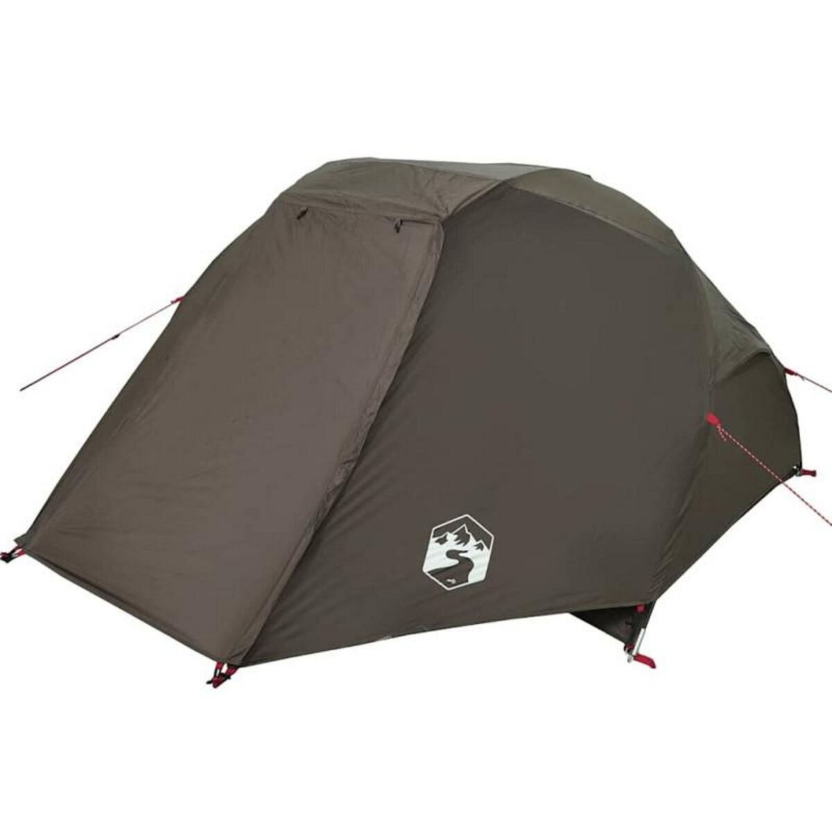 VIDAXL Tente de pêche 3 personnes marron imperméable