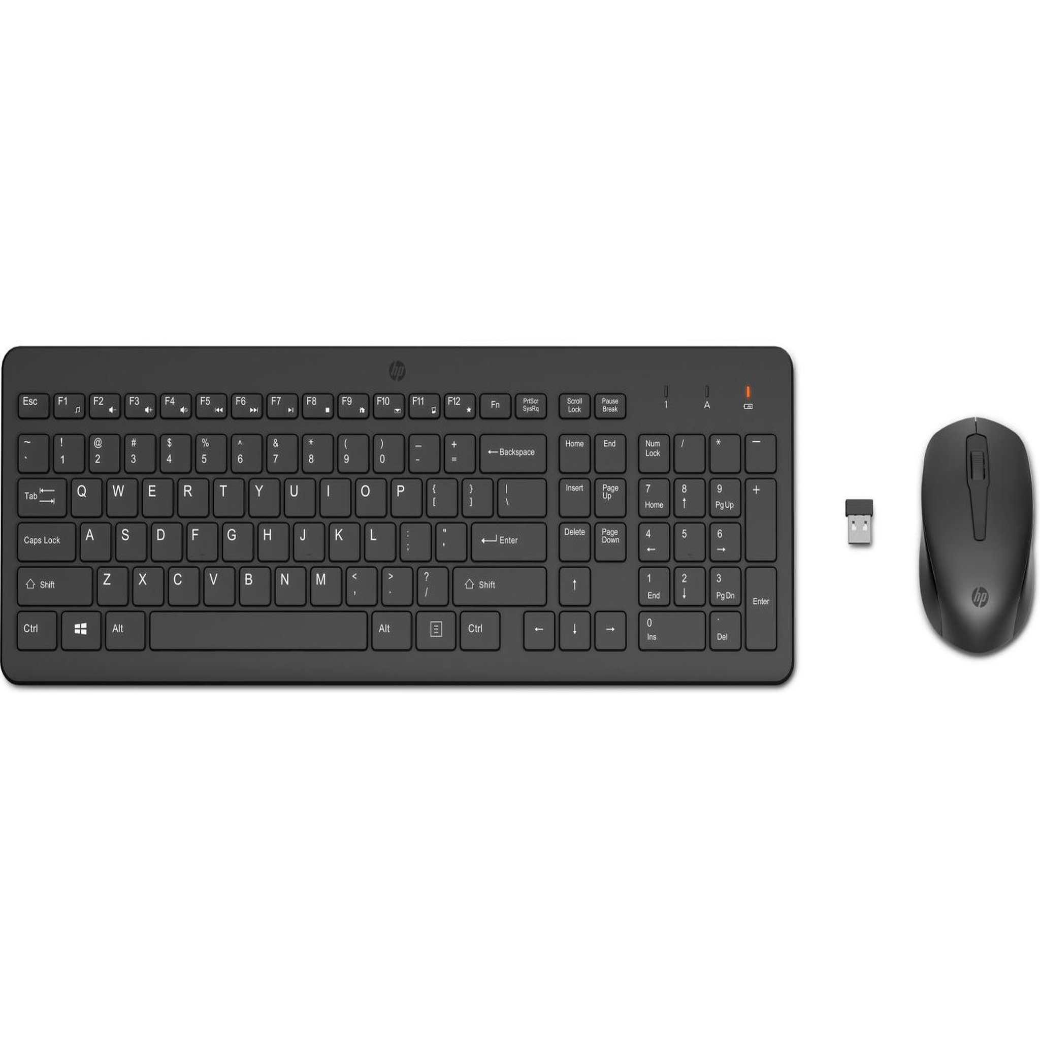 Voir la diapositive 2 : HP HP 330 Wireless Mouse and Keyboard Combination clavier Souris incluse RF sans fil Anglais Noir