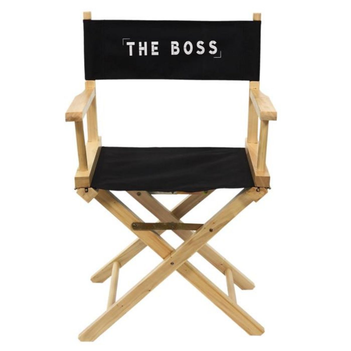 Paris Prix Chaise de Bureau  The Boss  83cm Noir & Naturel