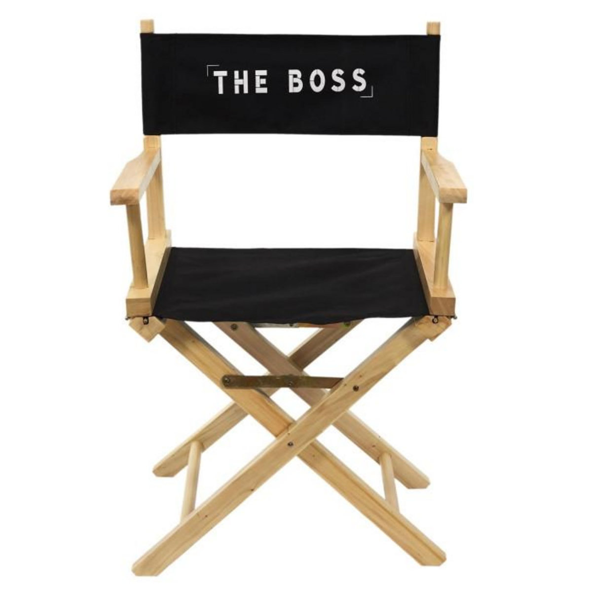 Paris Prix Chaise de Bureau  The Boss  83cm Noir & Naturel