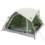 Voir la diapositive 3 : VIDAXL Tente de camping de cabine 4 personnes vert impermeable