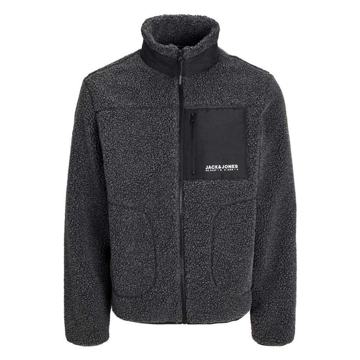Jack & Jones Veste Sherpa Grise Homme Jack & Jones Esterbro Teddy