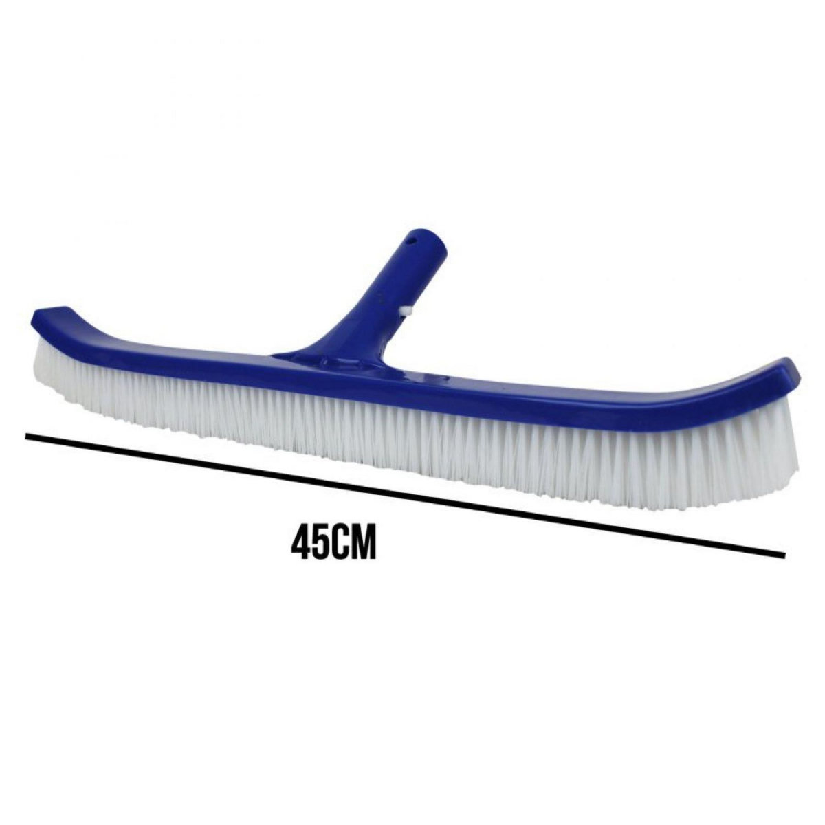 LINXOR Tête de brosse paroi 45 cm bleu pour piscine adaptable sur manche standard ou télescopique