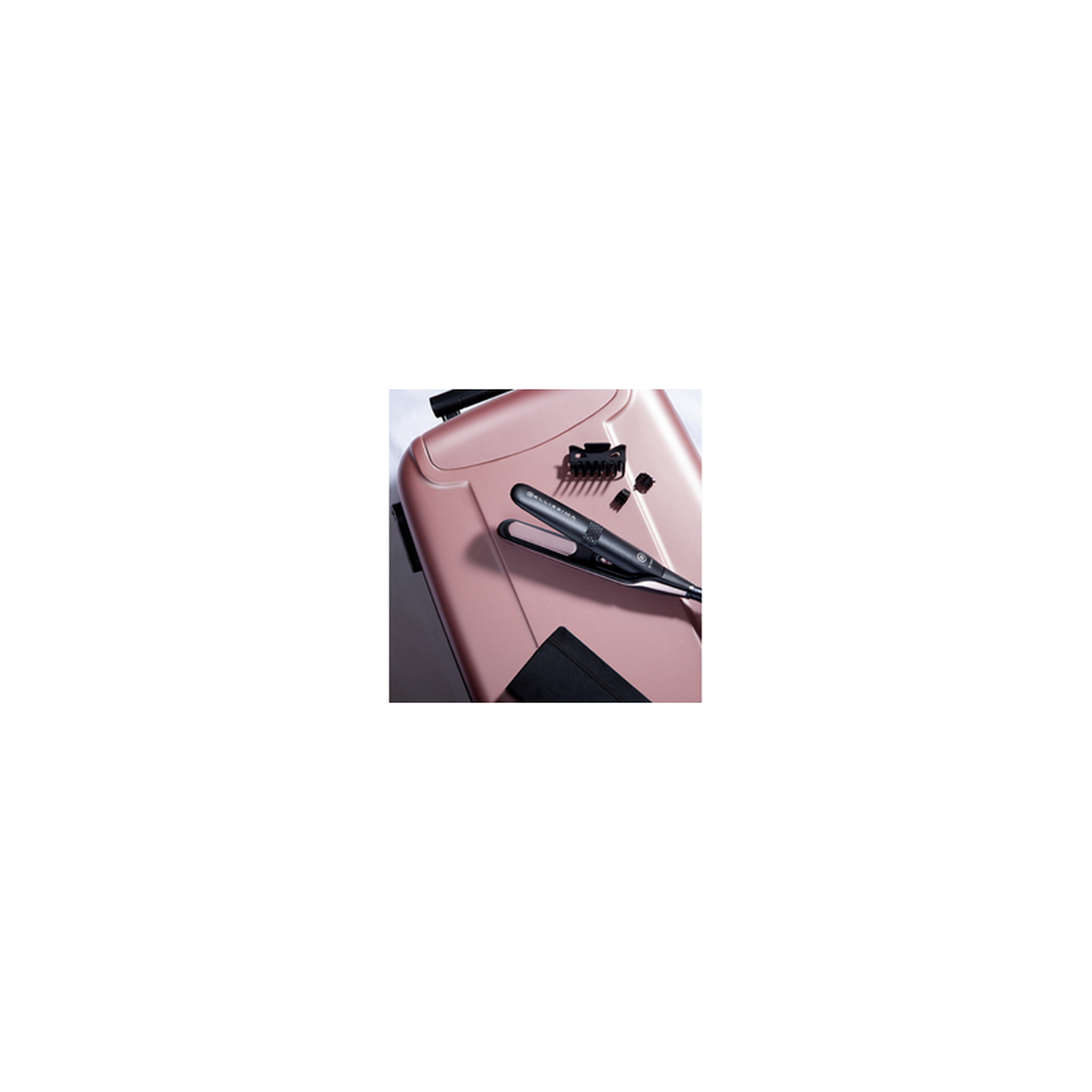 Voir la diapositive 6 : BELLISSIMA Lisseur Bellissima B MINI REVETEMENT CERAMIQUE Noir & Rose