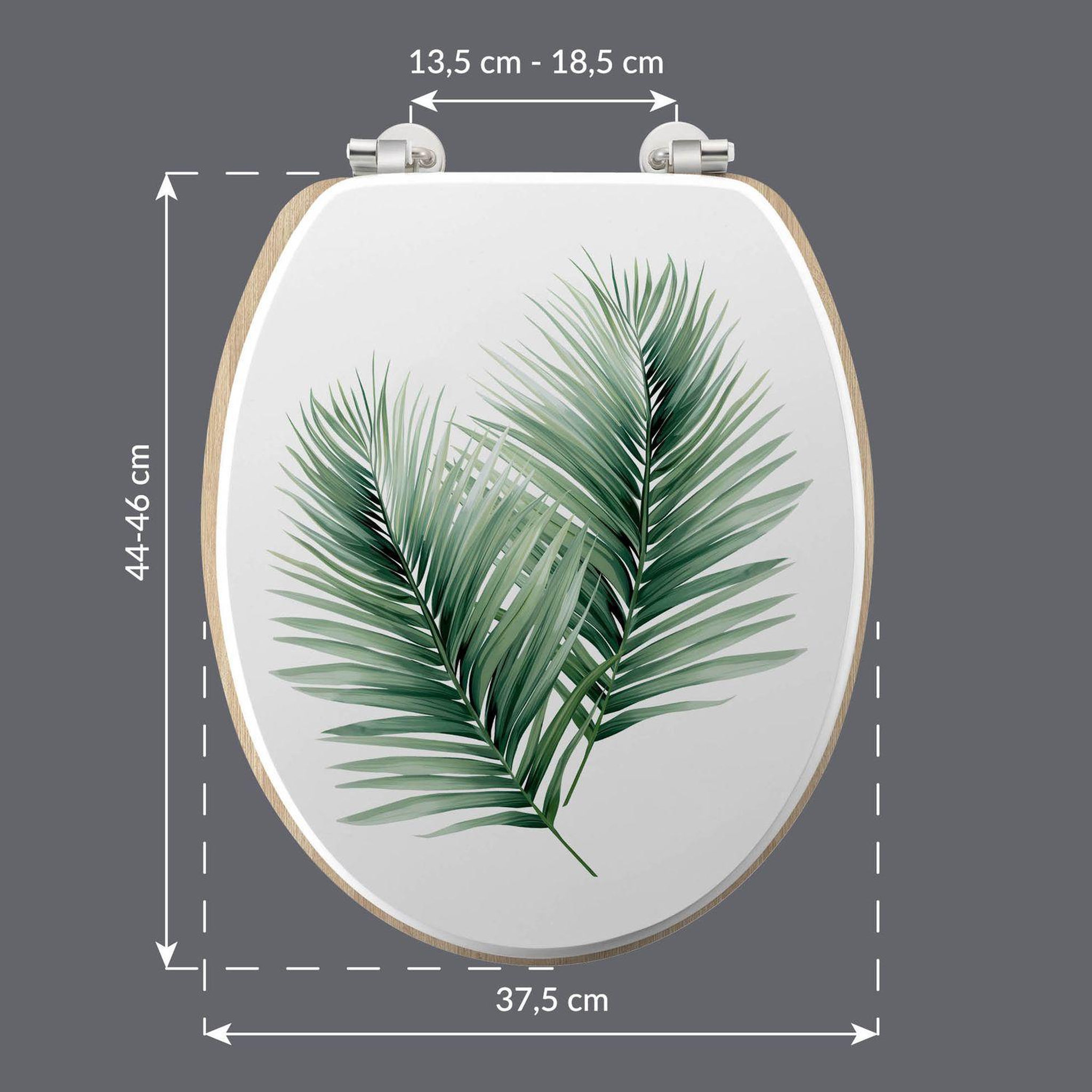 Voir la diapositive 3 : Douceur d'Intérieur Abattant wc varadero - blanc et vert