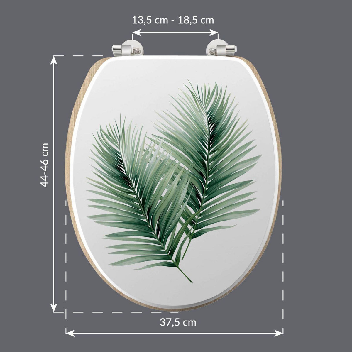 Douceur d'Intérieur Abattant WC Varadero - Blanc et vert