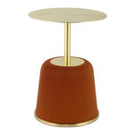 Paris Prix Table d'Appoint Design  Jokai  60cm Cognac & Or