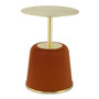 Voir la diapositive 1 : Paris Prix Table d'Appoint Design  Jokai  60cm Cognac & Or