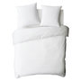 Voir la diapositive 3 : FUTURE HOME Housse de couette en coton 57 fils unie