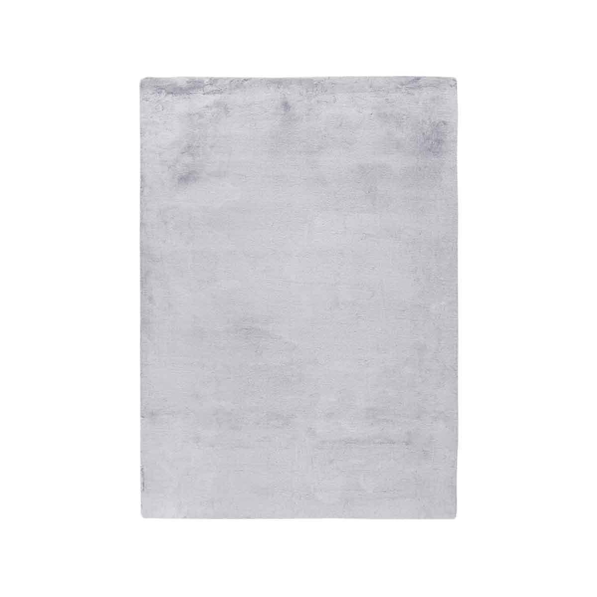 Paris Prix Tapis à poils longs uni  saika  gris & blanc. Coloris disponibles : Gris