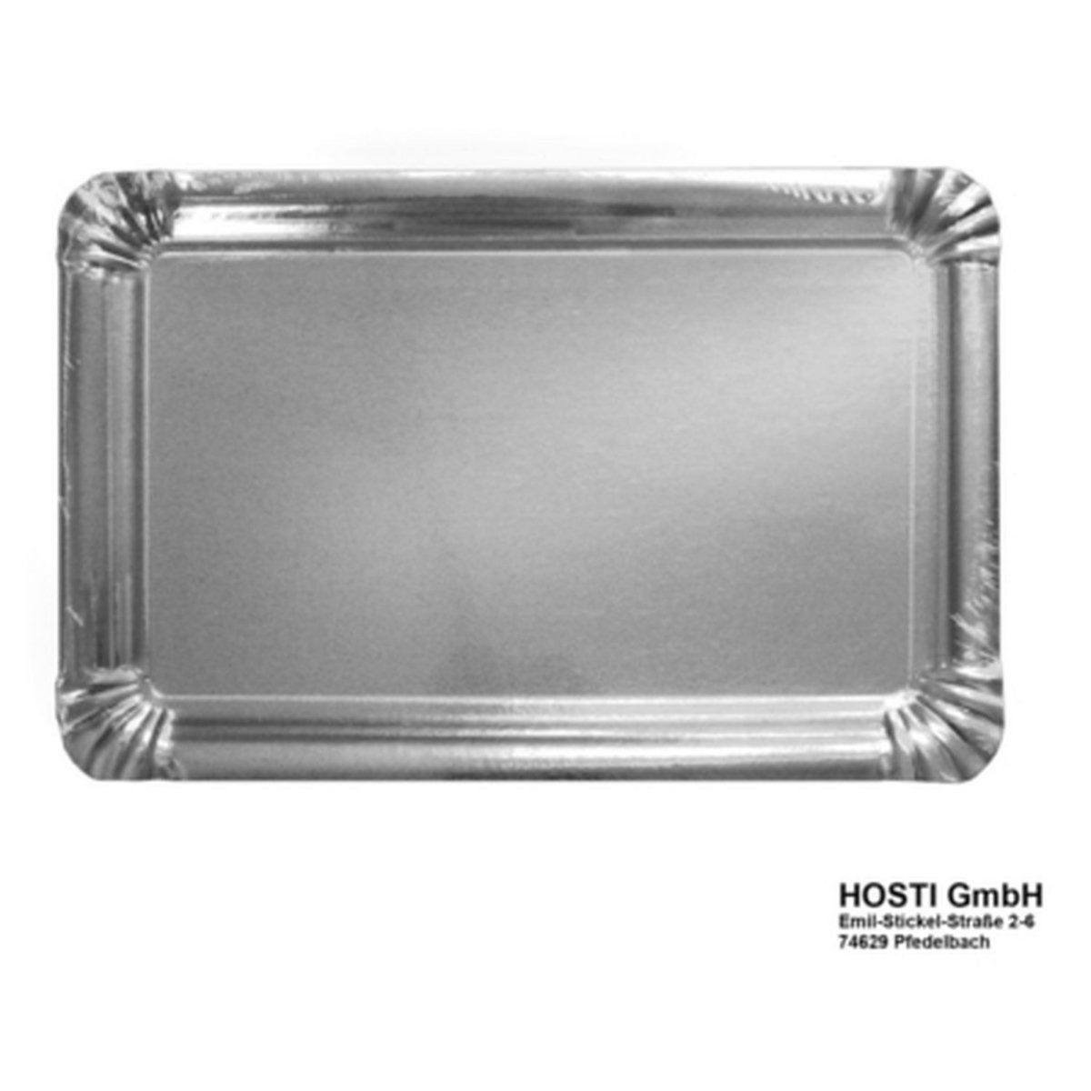ACTUEL Plateaux rectangulaires 33x23x3cm argent