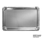 ACTUEL Plateaux rectangulaires 33x23x3cm argent