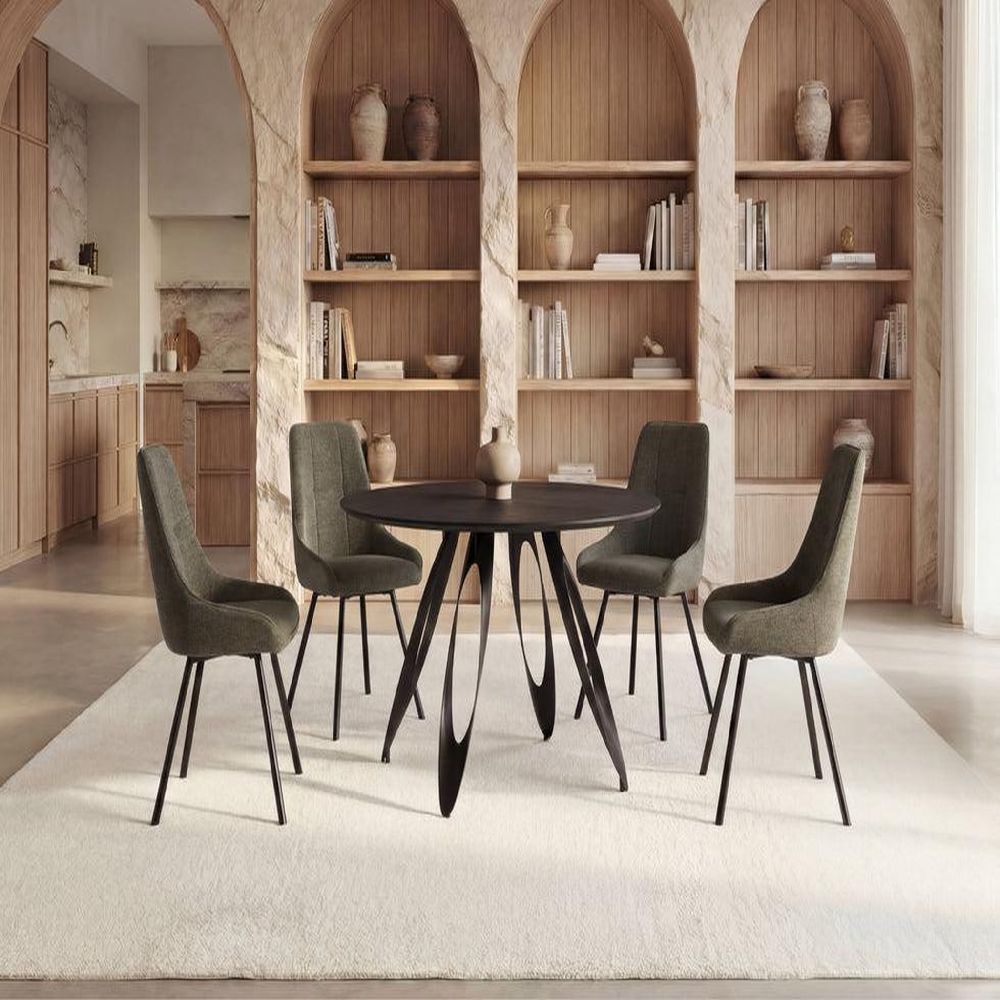 Voir la diapositive 3 : CASANOVA PARIS Alicia - lot de 4 chaises pieds en métal