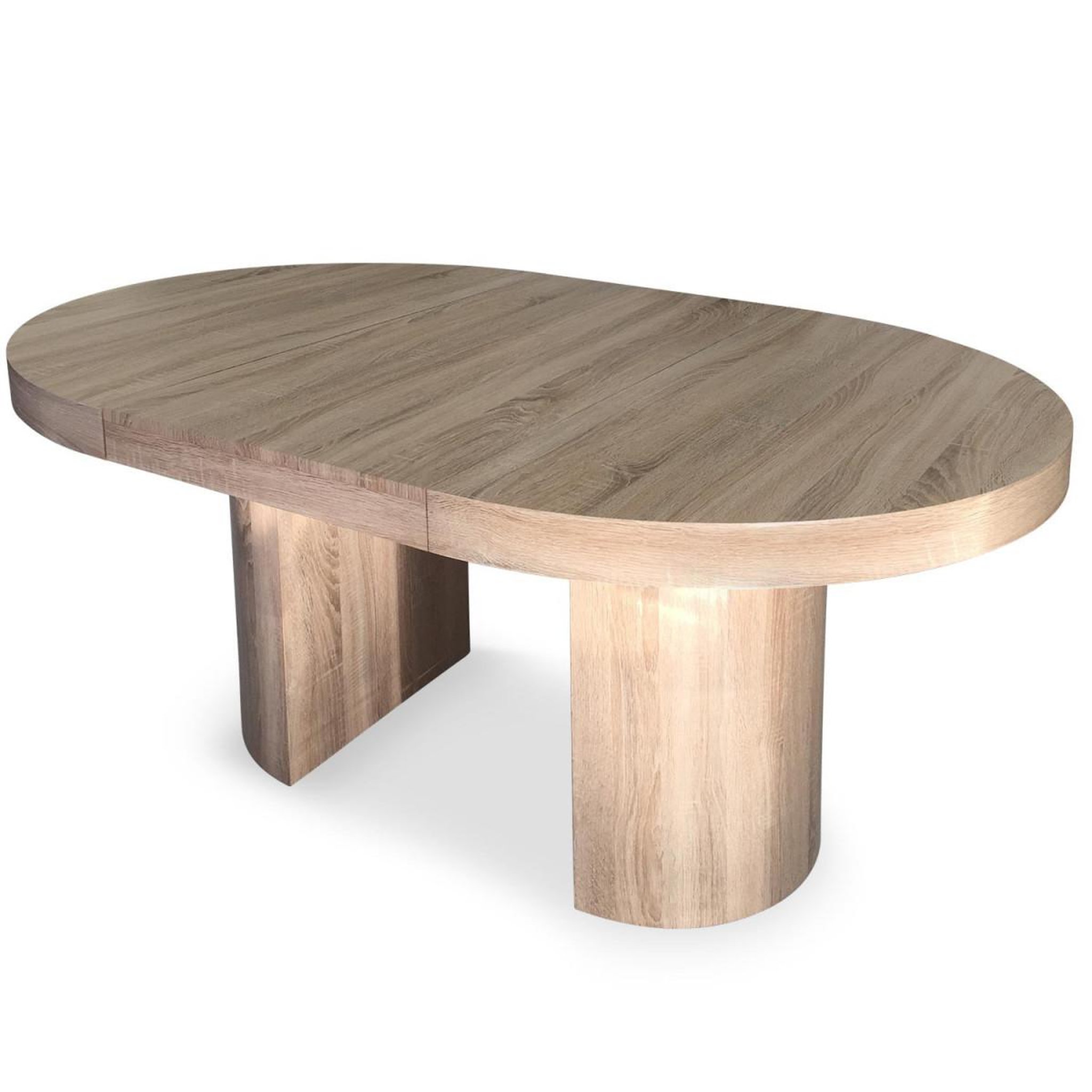 Voir la diapositive 2 : Paris Prix Table repas extensible  simona  110-260cm chêne
