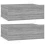 Voir la diapositive 2 : VIDAXL Tables de chevet flottantes 2 pcs Sonoma gris 40x30x15 cm