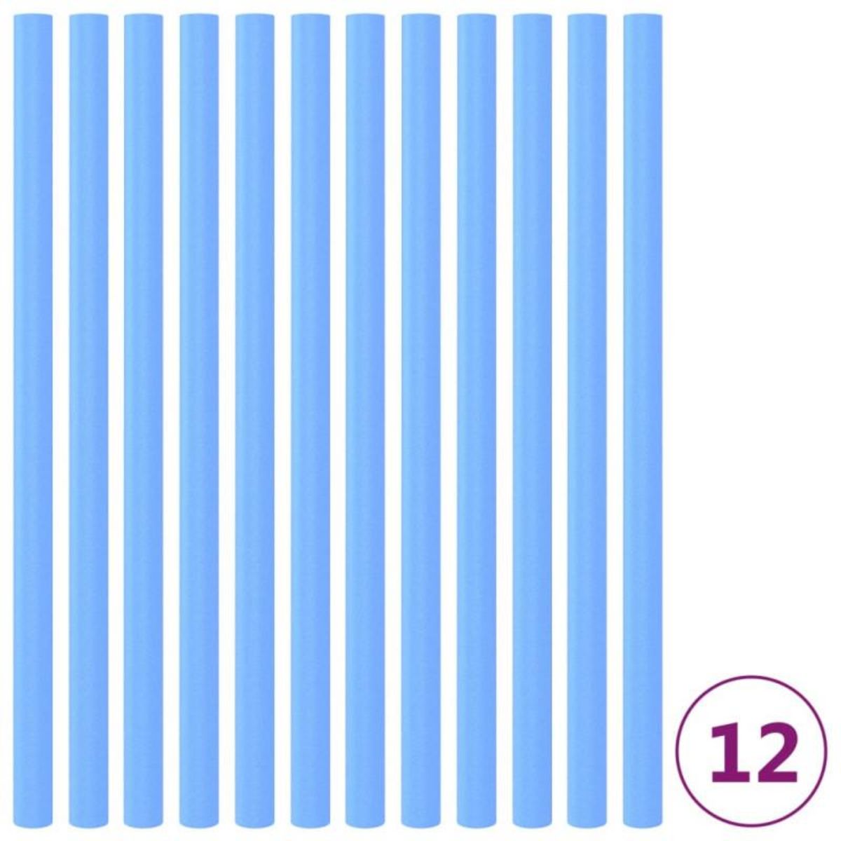 VIDAXL Manchons en mousse pour poteau de trampoline 12 pcs 92,5cm Bleu