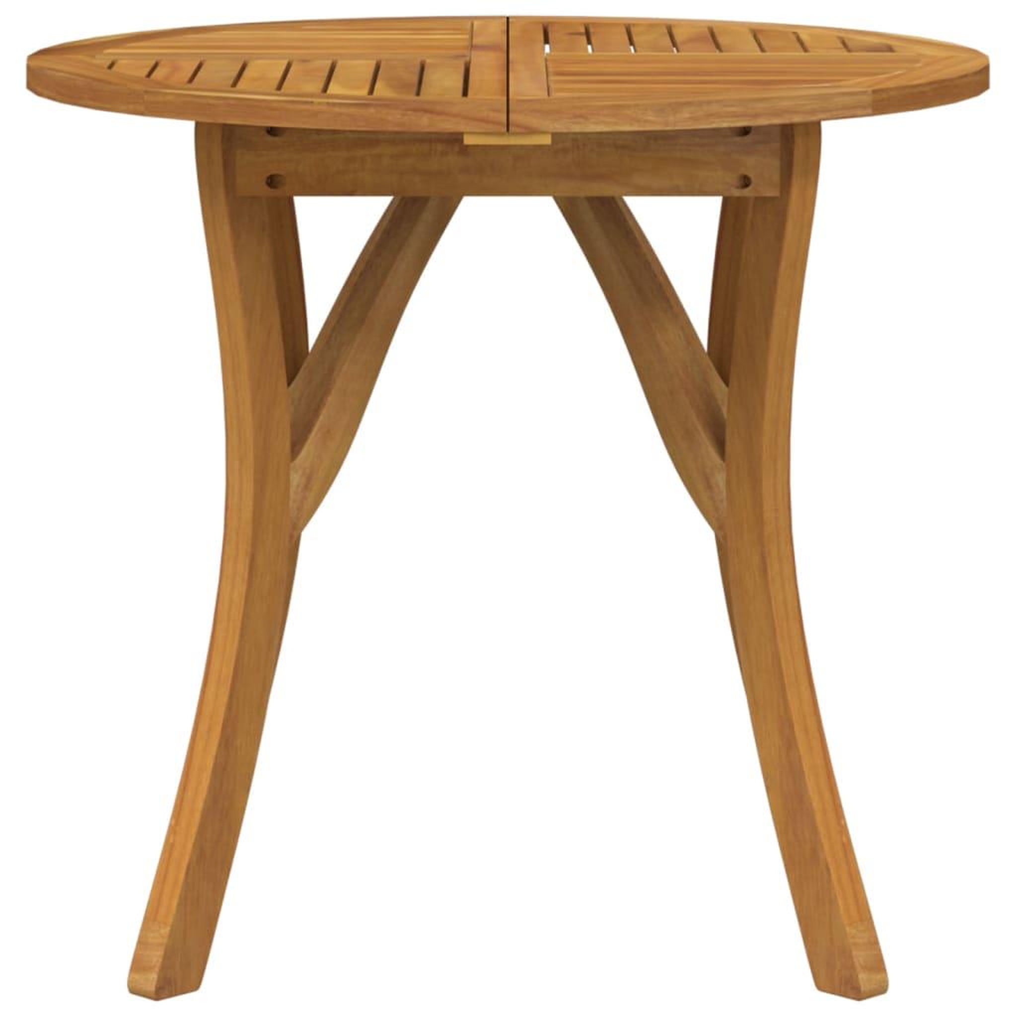 Voir la diapositive 3 : VIDAXL Table de jardin Ø 85 cm Bois d'acacia solide